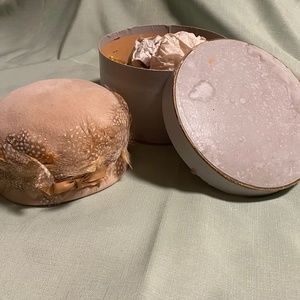 Vintage Feather Felted Hat with original hat box